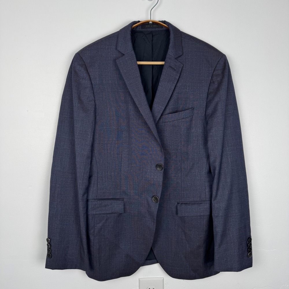 Hugo Boss Extra Slim Fit Blue Lanificio F.lli Cerruti Virgin Wool Blazer 40R